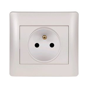 RHYME FRENCH TYPE SOCKET WHITE METALLIC