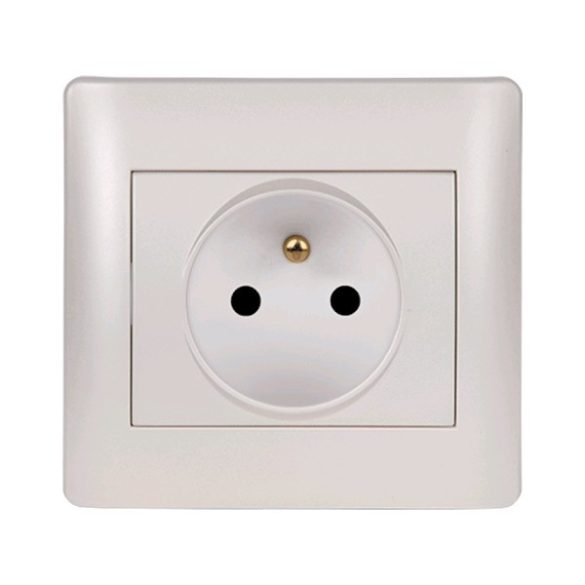 RHYME FRENCH TYPE SOCKET WHITE METALLIC