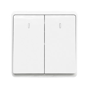 LONDON TWO BUTTONS TWO WAY SWITCH WHITE