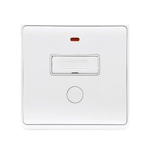 LONDON OUTLET WITH FUSE AND LED INDICATOR WHITE