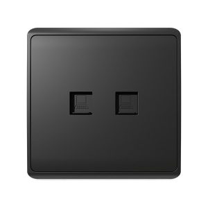 LONDON DOUBLE COMPUTER RJ45 SOCKET ANTHRACITE