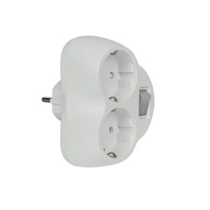 ADAPTER DUPLA FEHÉR KULCCSAL