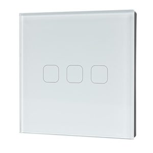 WI-FI SMART TOUCH EU 3 GANG 1 WAY SWITCH WHITE