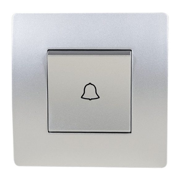 EL BASIC TG112 DOORBELL SWITCH SILVER GREY-OLD