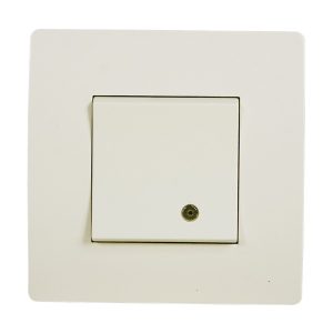 EL BASIC TG114 1 BUTTON 1 WAY SWITCH WITH LIGHT CR