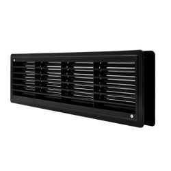 EL02-129 DOOR GRILLE 115x430MM, BLACK