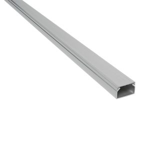 2m. 15X10 PLASTIC CABLE TRUNKING CT2 GREY