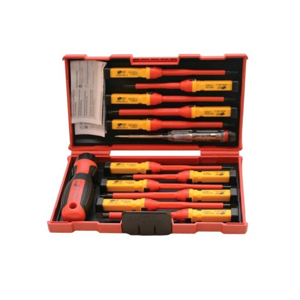 13PCS VDE INSULATED SCREWDRIVER SET CRV