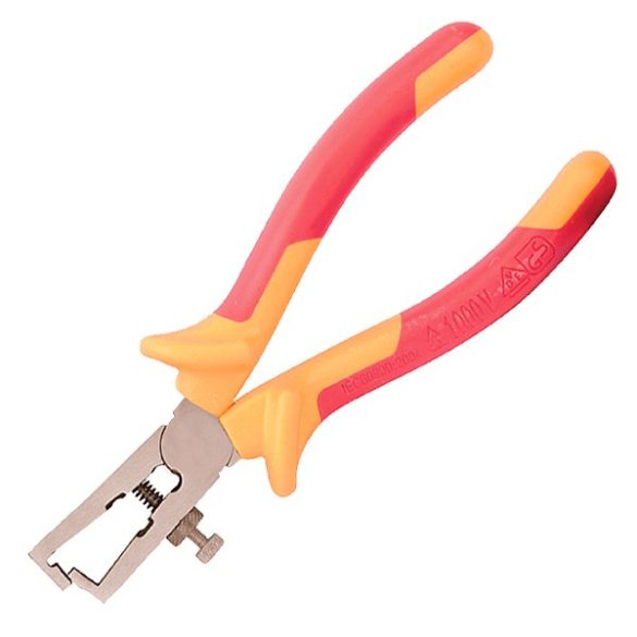 VDE CRV INSULATED WIRE STRIPPING PLIERS 160MM