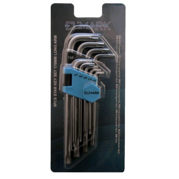 9PCS STAR KEY SET 170mm LONG ARM