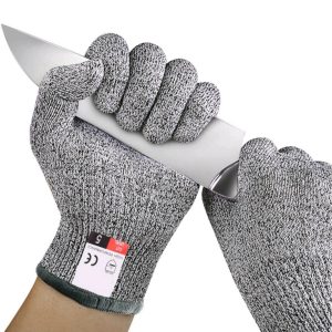 CUT RESISTANT GLOVES LEVEL 5 HPPE SIZE 10