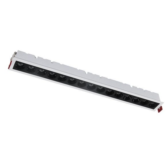 RECESSED LINEAR LIGHT EL-05 20W 3000K, WHITE & BLACK