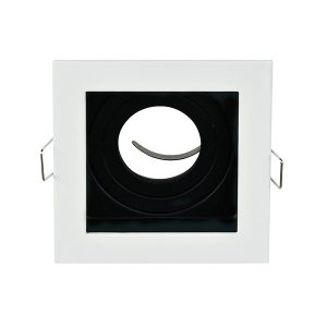 EL-110SQ1 SQ. RECESSED DOWNLIGHT GU10 FEHÉR & FEKETE 92EL110SQ1/WHBK