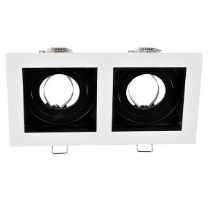 EL-110SQ2 SQ. RECESSED DOWNLIGHT GU10 FEHÉR & FEKETE 92EL110SQ2/WHBK