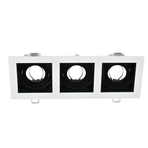 EL-110SQ3 SQ. RECESSED DOWNLIGHT GU10 FEHÉR & FEKETE 92EL110SQ3/WHBK