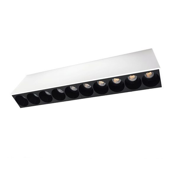 SURFACE LINEAR LIGHT EL-14 20W 3000K, WHITE & BLACK