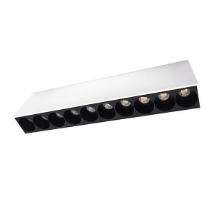 SURFACE LINEAR LIGHT EL-14 20W  4000K, WHITE & BLACK