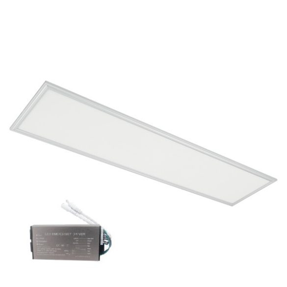 LED PANEL 48W 4000K 295x1195mm FEHÉR KERET +INVERTERREL