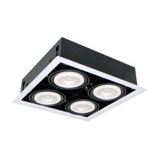 LED KIEMELŐVILÁGÍTÁS QUAD412 12W 4XE27 2700K SÖTÉT SZÜRKE 92Q41227DGR