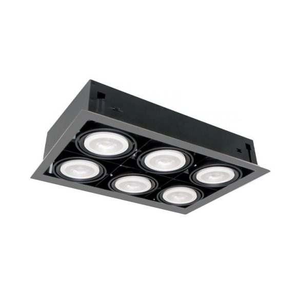 LED KIEMELŐVILÁGÍTÁS QUAD610 10W 6XE27 4000K SÖTÉT SZÜRKE 92Q61040DGR