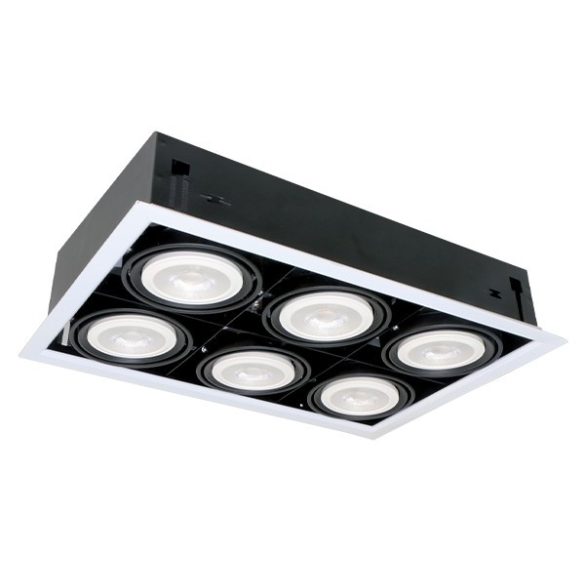 LED KIEMELŐVILÁGÍTÁS QUAD612 12W 6XE27 2700K SÖTÉT SZÜRKE 92Q61227DGR