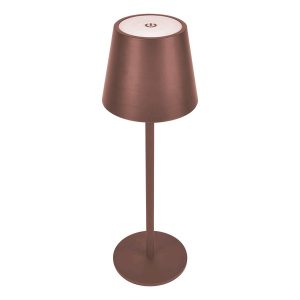 ZARA DIMMABLE TABLE LAMP 3W WITH BATT. IP44,COPPER