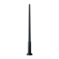 EKTOR POLE 3500mm WITH DOOR, FEKETE 96EKTOR3500D/BL