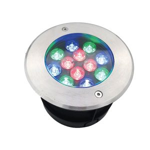 LED UNDERWATER LIGHT 12W RGB, IP68 WITH REMOTE 96UW12RGB