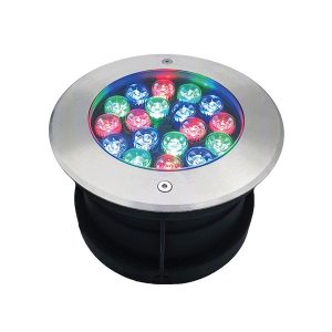 LED UNDERWATER LIGHT 18W RGB, IP68 WITH REMOTE 96UW18RGB