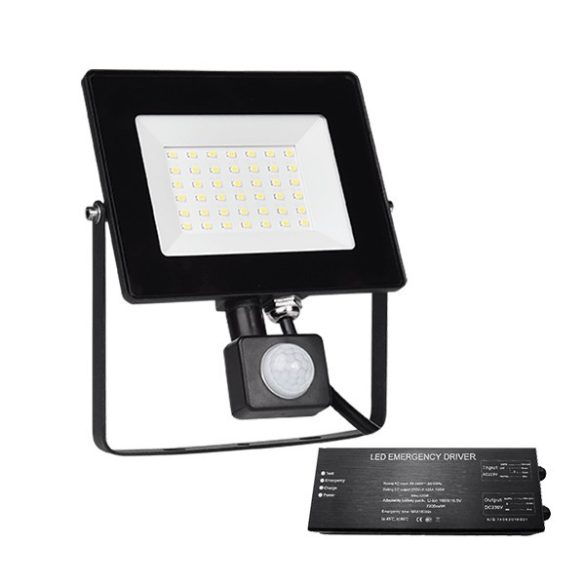 STELLAR HELIOS LED REFLEKTOR 30W SZENZOROS+SÜRGŐSSÉGI KÉSZLETTEL