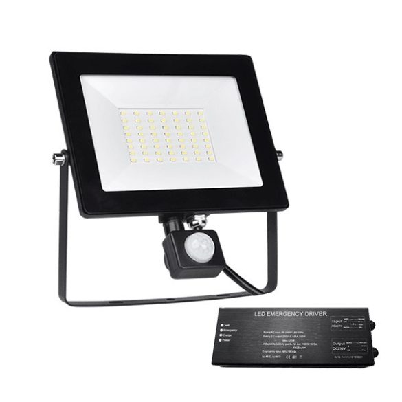 STELLAR HELIOS LED REFLEKTOR 50W SZENZOROS+SÜRGŐSSÉGI KÉSZLETTEL