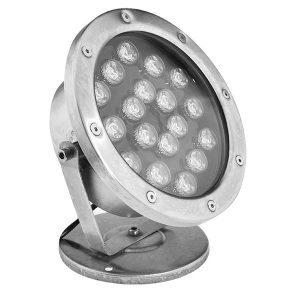 LED UNDERWATER LIGHT 18W RGB, IP68 WITH REMOTE 98LED018RGB