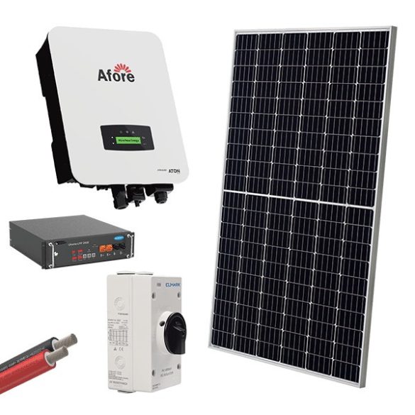 HYBR. SOLAR SYSTEM 3P/10kW 465W PANELS