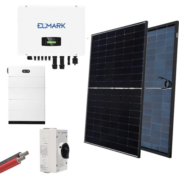 HYBR. SOLAR SYSTEM 3P/15KW 430W PANELS WITH BATT.