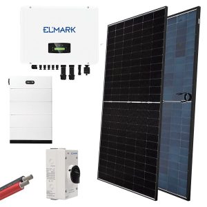 HYBR. SOLAR SYSTEM 3P/15KW 580W PANELS WITH BATT.