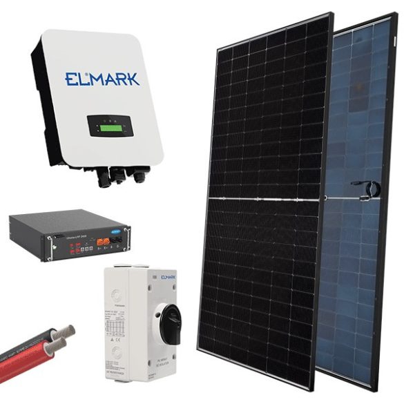 HYBR. SOLAR SYSTEM 1P/3KW 580W PANELS WITH BATT.