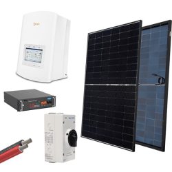 HYBR. SOLAR SYSTEM 1P/3.6kW 430W PANELS WITH BATT.