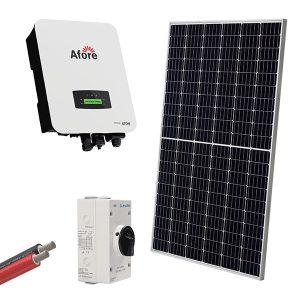 HYBR. SOLAR SYSTEM 1P/5kW 465W PANELS WITH BATT.