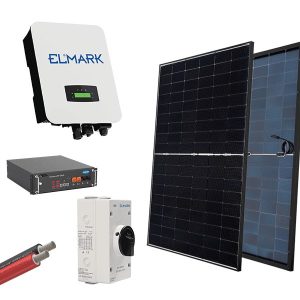 HYBR. SOLAR SYSTEM 1P/5kW 430W PANELS WITH BATT.