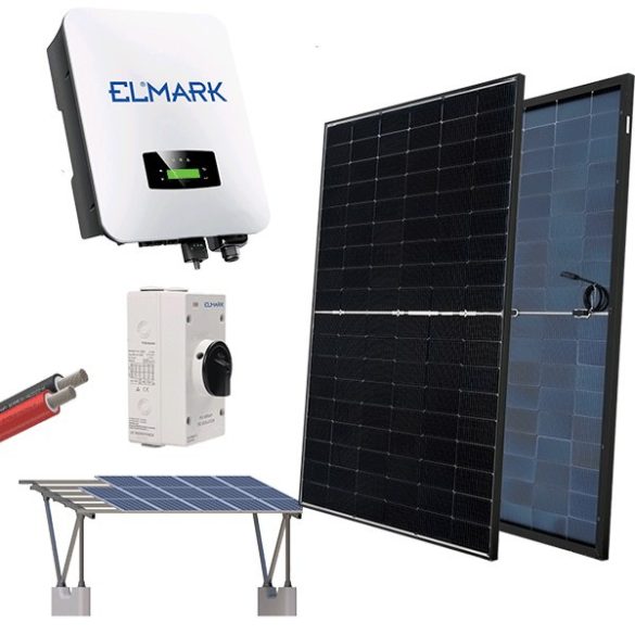 ON GRID SOLAR SYSTEM SET 3P/8KW+CARPORT STRUCTURE