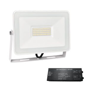 VEGA SLIM SMD LED REFLEKTOR 100W 4000K FEHÉR+SÜRGŐSSÉGI KÉSZLETTEL