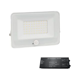 VEGA SLIM SMD LED REFLEKTOR 30W SZENZOROS FEHÉR+SÜRGŐSSÉGI KÉSZLETTEL