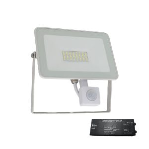 VEGA SLIM SMD LED REFLEKTOR 50W SZENZOROS FEHÉR+SÜRGŐSSÉGI KÉSZLETTEL