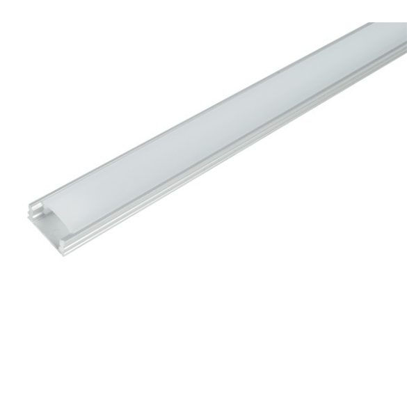 ELM718/1 ALUMINIUM PROFIL LED SZALAGHOZ, MATT TAKARÓPROFIL, FELÜLETRE SZERELHETŐ