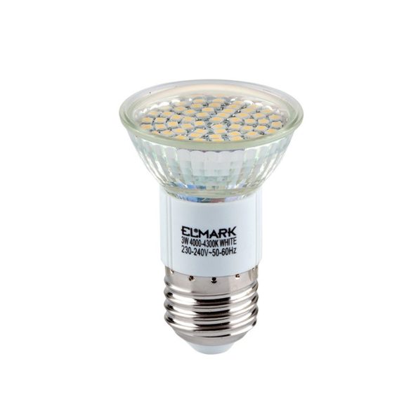 LED LÁMPA LED60SMD3528 3W E27 230V MELEG FEHÉR 99LED414