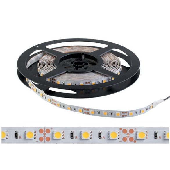 LED SZALAG LED300 5050 12V DC IP20 60PCS/1M SÁRGA 99LED498