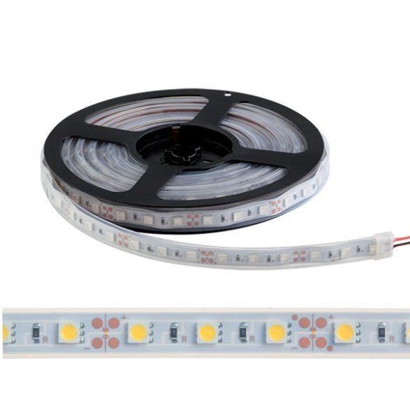 LED SZALAG LED300 5050 12V DC IP65 60PCS/1M SÁRGA 99LED505