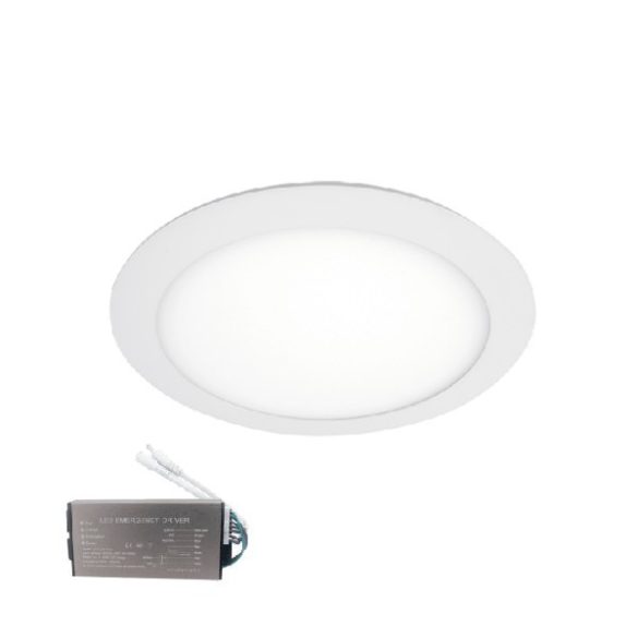 VÍZÁLLÓ LED PANEL KEREK 16W 6500K IP65+INVERTERREL