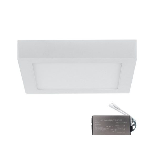 LED PANEL SZÖGLETES FELÜLETRE 18W 6400K+INVERTERREL