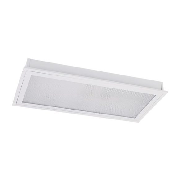 PRIZMA ALAKÚ LED LÁMPATEST 2X9W SÜLLYESZTETT SZERELÉSŰ 6400K 595X295mm